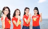 Thí sinh Hoa hậu xinh tươi, chụp ảnh trên bãi biển