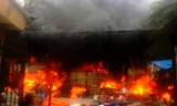 Hiện trường vụ cháy. Ảnh: Thanh Hà