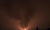 Ảnh đám cháy chụp cách xa 5km. Ảnh: VTC News