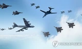 Máy bay ném bom B-1B Mỹ tập trận trên Bán đảo Triều Tiên