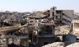 Thành phố Deraa bị tàn phá do chiến tranh. Ảnh: Reuters
