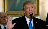 Tổng thống Mỹ Donald Trump tuyên bố Jerusalem là thủ đô của Israel hôm 6/12. Ảnh: Reuters