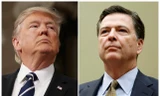 Tổng thống Mỹ Donald Trump (trái) và cựu Giám đốc FBI James Comey.