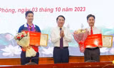 Hải Phòng: Xạ thủ Phạm Quang Huy và HLV được thưởng 335 triệu đồng