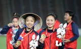 Đội tuyển nữ Việt Nam lập kỷ lục 4 lần liên tiếp đoạt HCV SEA Games (ảnh Hữu Phạm)