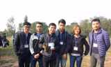 Đội FIMO đến từ trường Đại học Công nghệ - Đại học Quốc gia Hà Nội giới thiệu vệ tinh do các bạn tự chế tạo trong cuộc thi Cansat năm 2017 của Trung tâm Vũ trụ Việt Nam