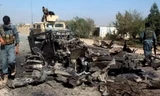 Hiện trường một vụ không kích ở Afghanistan Ảnh: Indian Express 