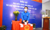 Anh Nguyễn Ngọc Lương tham gia bỏ phiếu.