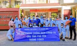Sinh viên trường CĐ Y tế Khánh Hoà đến Phú Yên chống dịch
