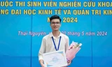 Hành trình đến với danh hiệu ‘Sinh viên 5 tốt’ của nam sinh Thái Nguyên