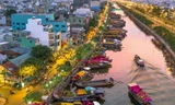 TP. HCM: Khai mạc Chợ hoa Xuân độc đáo ‘Trên bến dưới thuyền’