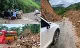 Nhiều tuyến đường ở Hòa Bình, Điện Biên bị sạt lở
