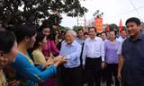 Tổng Bí thư Nguyễn Phú Trọng với người dân Hải Phòng, tháng 11/2017