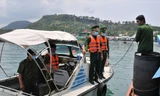 Lực lượng biên phòng Kiên Giang thực hiện việc tuần tra, kiểm soát