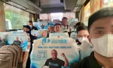Tất cả vị trí ghế ngồi của hàng trăm xe khách bọc quảng cáo cờ bạc