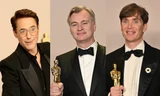 Oppenheimer càn quét Oscar 2024: Phản ứng của nam chính khi nhận cúp gây sốt