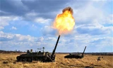 Cối tự hành 2S4 Tyuplan Nga phá hủy sở chỉ huy Ukraine