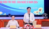 Bí thư Tỉnh ủy Vĩnh Phúc gặp mặt hơn 100 đại biểu trí thức, văn nghệ sỹ 