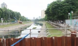 Một phần cống bao gom nước thải cho sông Tô Lịch đã hoàn thành