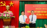 Công bố quyết định của Ban Thường vụ Tỉnh ủy Ninh Bình về công tác cán bộ