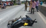 Hiện trường vụ tai nạn.