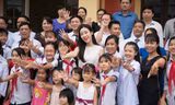 Hoa hậu Mỹ Linh về lại nơi thực hiện dự án Người đẹp Nhân Ái 