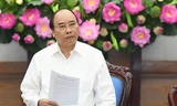 Thủ tướng Nguyễn Xuân Phúc phát biểu kết luận tại phiên họp Chính phủ ngày 3/6. Ảnh: VGP 