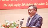 Lãnh đạo Trung ương và thành phố Hà Nội tham quan Triển lãm ảnh “Hà Nội ngàn hoa dâng Bác” tại trao Danh hiệu "Người tốt - việc tốt" năm 2023.