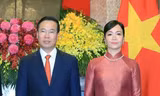 Chủ tịch nước Võ Văn Thưởng và Phu nhân. (Ảnh: TTXVN)