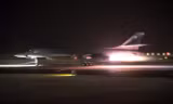 Máy bay B-1B Lancer của Mỹ tham gia không kích. 