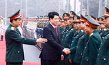 Chủ tịch nước Lương Cường làm việc với lãnh đạo Bộ Quốc phòng