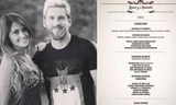 Vợ chồng Messi và thực đơn đám cưới.