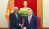 Tổng Bí thư Tô Lâm tiếp Chủ tịch Quốc hội Cuba Esteban Lazo Hernández. (Ảnh: TTXVN)