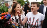 Nữ phi công quân đội Ukraine Nadiya Savchenko (Ảnh: AFP)