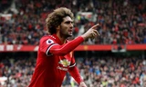 Fellaini ghi bàn ấn định chiến thắng 2-1 cho M.U ở phút bù giờ của hiệp 2.