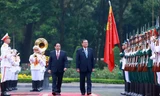 Thủ tướng Phạm Minh Chính chủ trì lễ đón Thủ tướng Nhật Bản