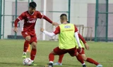 Cận cảnh buổi tập đầu tiên của tuyển Việt Nam tại Qatar