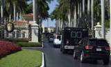 Đoàn xe của ông Trump tại Florida hôm 11/2. 