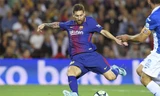 Messi sớm có năm bàn chỉ sau ba vòng đầu của La Liga. Ảnh: Reuters 