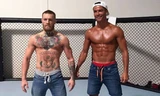 Ronaldo đến gặp McGregor trong một sự kiện năm ngoái 
