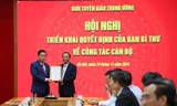 Ban Bí thư Trung ương Đảng điều động, bổ nhiệm, chỉ định cán bộ 