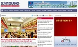 Giao diện mới của Báo Điện tử Xây dựng.