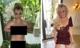 Britney Spears liên tục tung ảnh khỏa thân gây tranh cãi, Kim Kardashian ‘nằm không dính đạn’