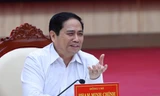 Hình ảnh Thủ tướng Phạm Minh Chính làm việc với lãnh đạo tỉnh Kiên Giang