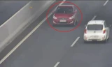 Ô tô chạy ngược chiều kiểu 'tự sát' trên cao tốc Hà Nội - Hải Phòng