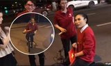 Khán giả ngỡ ngàng hú hét khi Mỹ Tâm bất ngờ đạp xe 'đi bão' 