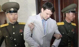Sinh viên Otto Warmbier tại tòa án Triều Tiên.