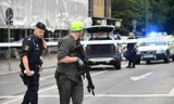 Cảnh sát phong toả hiện trường vụ xả súng. Ảnh: Twitter