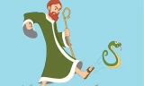 Thánh Patrick đuổi rắn ra khỏi Ireland chỉ là một truyền thuyết (Ảnh: IrishCentral)