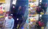 Hình ảnh các nghi phạm được camera trong cửa hàng rượu ghi lại.